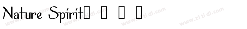 Nature Spirit字体转换